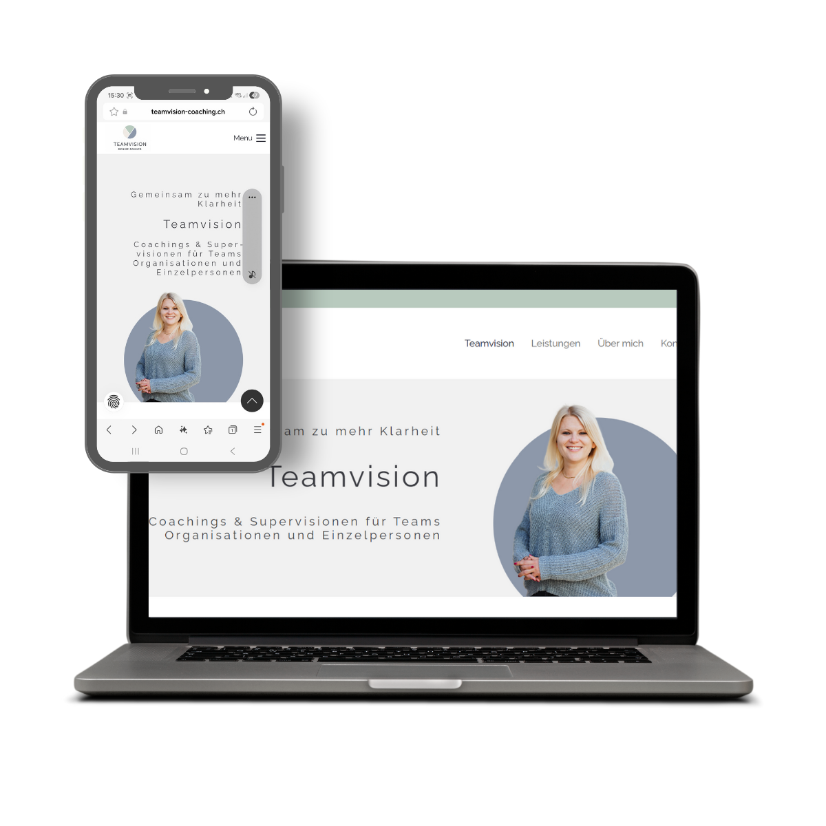 Die neue Webseite von Teamvision-coaching.ch
